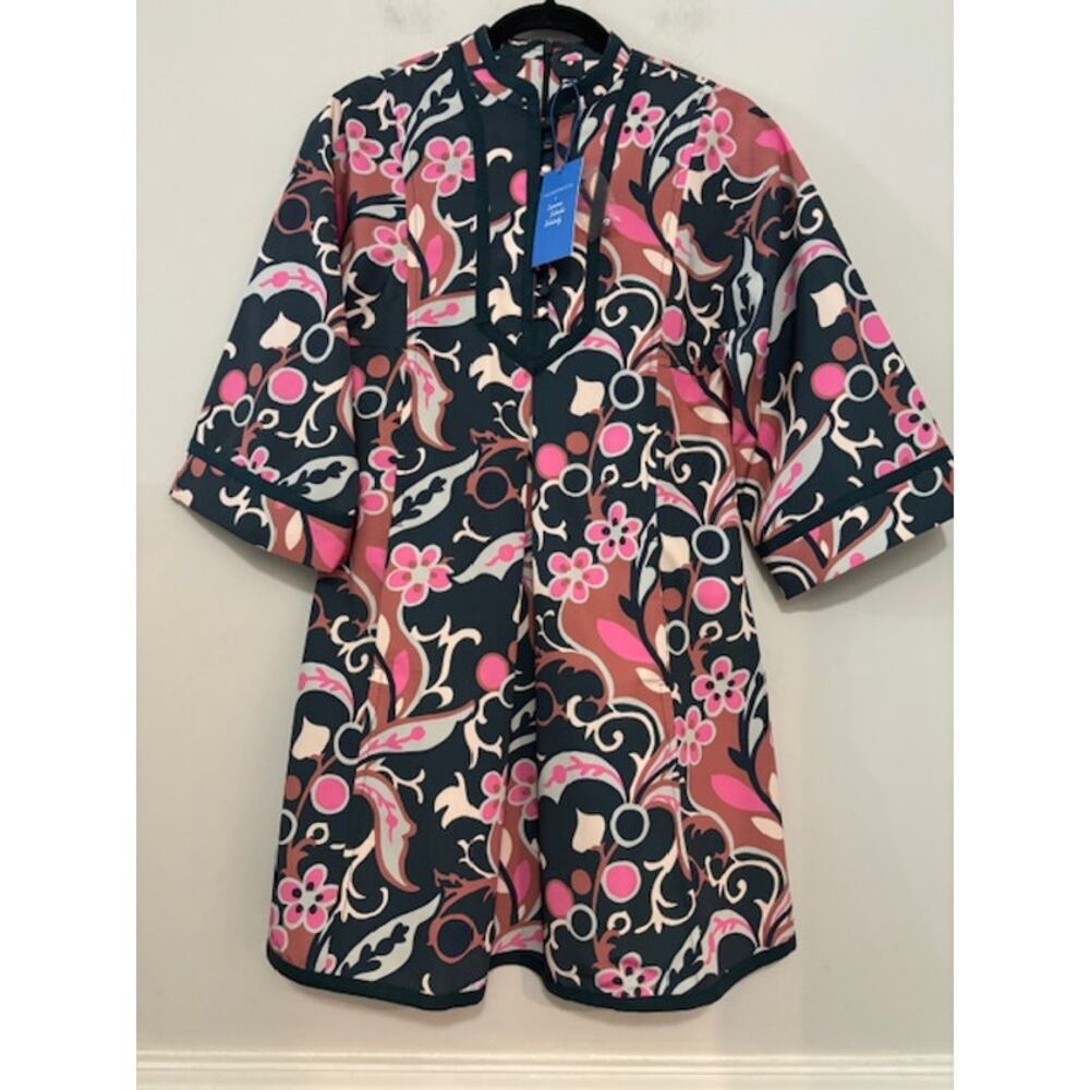 Tuckernuck Pink and Navy Floral Dress